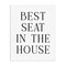 Stupell Industries Best Seat Bathroom Toilet Canvas, design by Lettered and Lined